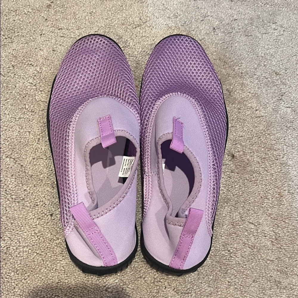 Purple Mesh Slip-On Shoes